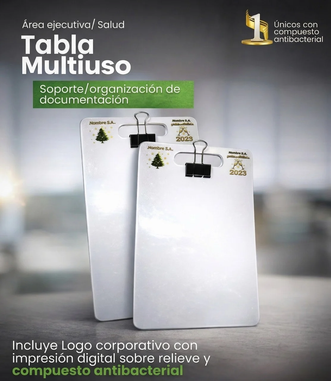 Tablas Multiuso Porta Documentos Antibacteriales