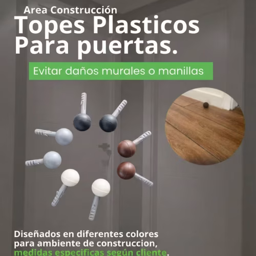 Topes para Puertas Plásticos (Venta Mayorista)